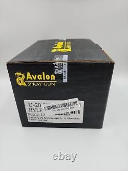 Avalon U-20 HVLP Compressed Air Spray Gun 1.3mm Nozzle Opened Box -No Bucket