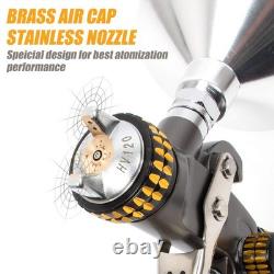BEETRO HVLP Air Spray Gun, 1000ml Capacity 14.5CFM 30-43psi 1.4mm/1.8mm Nozzles