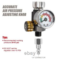 BEETRO HVLP Air Spray Gun, 1000ml Capacity 14.5CFM 30-43psi 1.4mm/1.8mm Nozzles