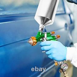 BEETRO HVLP Professional Gravity Feed Air Spray Gun 280-320mm Wide Spray Patt