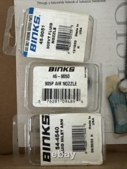 BINKS- MACH 1SLA HVLP spray Gun Mach 1SLA(adjustable Fluid Inlet) & VITREOUS
