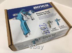 BINKS Trophy Series 1465-08HV-C1S HVLP Pressure Feed Spray Touch Up Gun New
