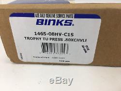 BINKS Trophy Series 1465-08HV-C1S HVLP Pressure Feed Spray Touch Up Gun New