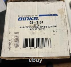 Binks SV 100 HVLP 1qt Gravity Feed Pro Series New Never Used
