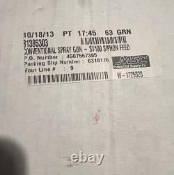Binks SV 100 HVLP 1qt Gravity Feed Pro Series New Never Used