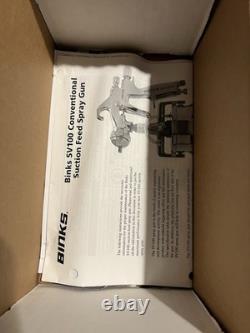 Binks SV 100 HVLP 1qt Gravity Feed Pro Series New Never Used