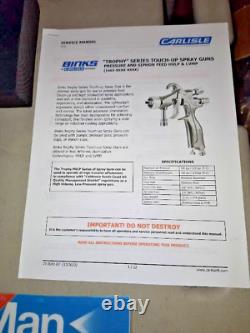 Binks Trophy Touch-Up HVLP Gun 1465-12HV-C15 with Cup