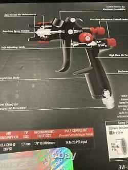 Black Widow BW-HVLP-1.7 20 Oz. Professional HVLP Gravity Feed Air Spray Gun NEW