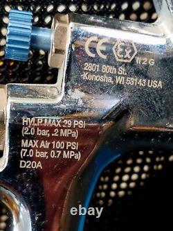 Blue-Point HVLP Spray Gun Max 29 PSI 2.0 bar Max Air 100 PSI 7.0 Bar D20A