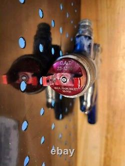 C. A Technologies Jaguar 100H HVLP Gravity Feed Spray Gun KIT USED, INCOMPLETE