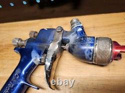 C. A Technologies Jaguar 100H HVLP Gravity Feed Spray Gun KIT USED, INCOMPLETE