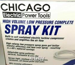 Chicago Electric HVLP Sprayer Kit Turbine Spray Gun Kit Paint Auto Painting NEW