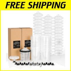 Complete Paint System for HVLP & LVLP Guns 22 Oz Cup with 45 Disposable Liners