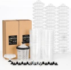 Complete Paint System for HVLP & LVLP Guns 22 Oz Cup with 45 Disposable Liners
