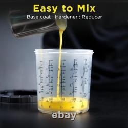 Complete Paint System for HVLP & LVLP Guns 22 Oz Cup with 45 Disposable Liners