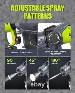Cordless Paint Sprayer with 2 20V 2.0Ah Batteries, HVLP Paint Sprayer Gun i