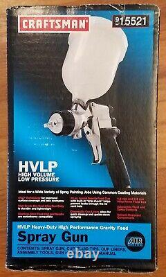 Craftsman 9-15521 Heavy-Duty HVLP Paint Spray Gun NEW in box MFGed by Devilbiss