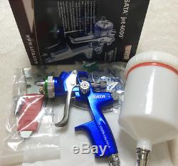 Dark blue 4000 HVLP WITH CUP Paint Spray Gun Gravity 1.3mm New in box 1set Blue