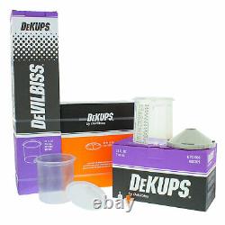 DeVILBISS DeKUPS 24 oz STARTER SET KIT New Disposable HVLP Paint Spray Gun Cups