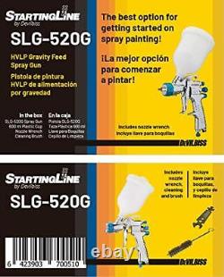 DeVilBiss STARTINGLINE HVLP Spray Gun for Painting Control 1.3mm Gravity Feed