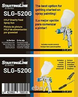 DeVilBiss STARTINGLINE HVLP Spray for Painting Control 1.3mm Gravity Feed Pai