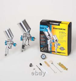 DeVilbiss 802342 StartingLine HVLP 2-Gun Painting & Touch Up Kit