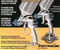 DeVilbiss 802342 StartingLine HVLP Gravity Spray Gun Kit, 2.7, Factory, NEW