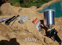 DeVilbiss 905021 GPG Gravity 1.3 1.5 1.8 Carbon Spray Gun Kit with Cup