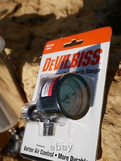 DeVilbiss 905021 GPG Gravity 1.3 1.5 1.8 Carbon Spray Gun Kit with Cup