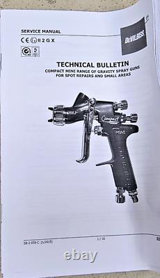 DeVilbiss Compact MINI HVLP Spray Gun 1.0 mm HS1 Open Box