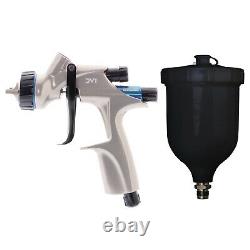 DeVilbiss DV1 HVLP 1.1mm B PLUS Gravity Feed Spray Gun Basecoat B+ Air Cap Withcup