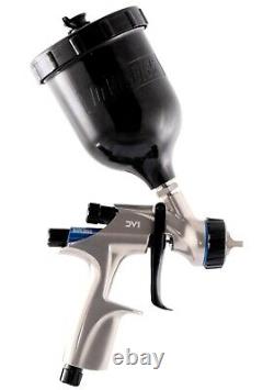 DeVilbiss DV1 HVLP 1.1mm B PLUS Gravity Feed Spray Gun Basecoat B+ Air Cap Withcup