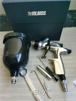 DeVilbiss DV1 HVLP 1.3mm B plus spray gun complete with black cup 600ml CV1new