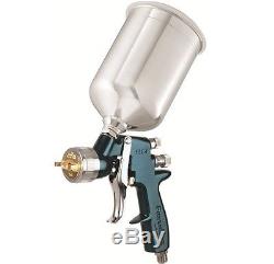 DeVilbiss FinishLine 4 HVLP Spray Gun with 1.3mm Tip, Metal Cup and Lid