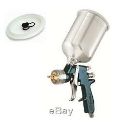 DeVilbiss FinishLine 4 HVLP Spray Paint Gun with 1.3mm Tip and Aluminum Cup