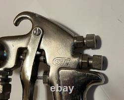 DeVilbiss GTi HVLP Paint Spray Gun Air Sprayer & Sharpe 450 Suction Cup Hopper