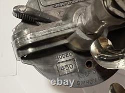 DeVilbiss GTi HVLP Paint Spray Gun Air Sprayer & Sharpe 450 Suction Cup Hopper
