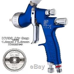DeVilbiss GTi ProLite BLUE HV30 HVLP Waterbase Basecoat Spray Gun 1.2/1.3mm Tip