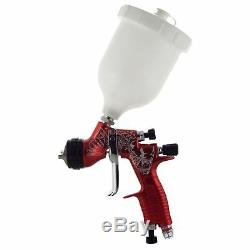 DeVilbiss GTi ProLite Red ALIEN HV30 HVLP Waterbase Basecoat Spray Gun 1.2/1.3mm