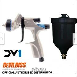 DeVilbiss Spray Gun DV1 avec DV1-B PLUS HVLP-PLUS1.3 Basecoat Paint Clear Coat