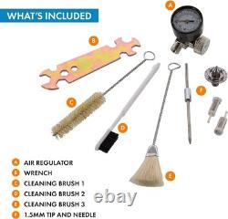 DeVilbiss StartingLine 802343 Auto Painting Touch Up HVLP Spray Gun Set