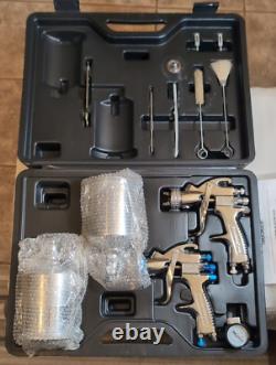 DeVilbiss StartingLine 802343 HVLP Gravity Feed Auto Paint, Primer Spray Gun Kit