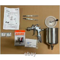 Devilbiss 905163 FLG Gravity HVLP Spray Gun with Cup and HAV501 Gauge Open Box