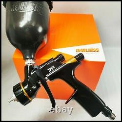Devilbiss Black / Silver DV1 HVLP 1.3mm Nozzle Car Paint Tool Pistol Spray Gun