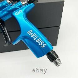 Devilbiss CV1 HVLP Spray Gun Blue 1.4mm Nozzle Car Paint Tool Pistol
