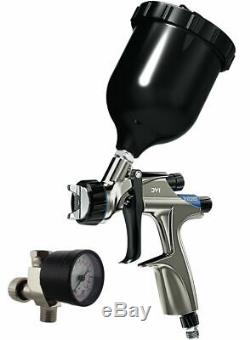 Devilbiss DV1 Spray Gun 1.2 mm HVLP DV1-C-000-12-B+ Non-Digital + Pressure Gauge