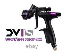 Devilbiss DV1s 1.0 / 1.2 mm tip with Air gauge & 125ml cup spray gun Spot repair