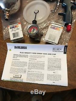 Devilbiss FLG-654 FinishLine Solvent-Based (HVLP 1.3,1.5, & 1.8) spray gun