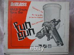 Devilbiss Fun Gun Fun-600g Hvlp Gravity Feed Spray Gun And Cup 1.4mm Tip