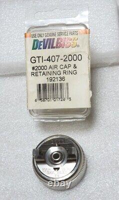 Devilbiss GTI 407 2000 / 192136 Air Cap/ Ring, GTi Millennium HVLP Pressure Gun